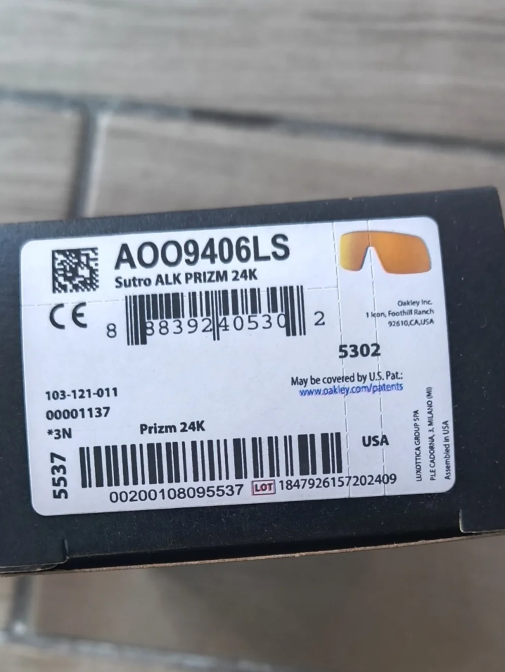 Oakley Sutro ALK PRIZM 24K Replacement Lens - Gold/Amber